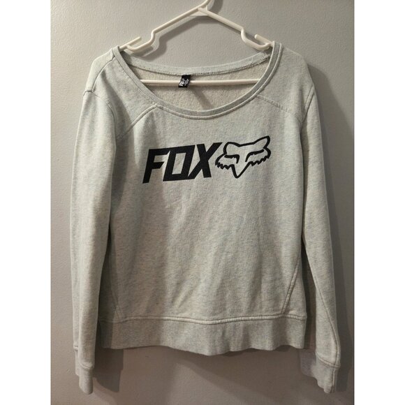 Fox Tops - Fox Racing Sweatshirt Women Small Grey Long Sleeves Pre-Owned